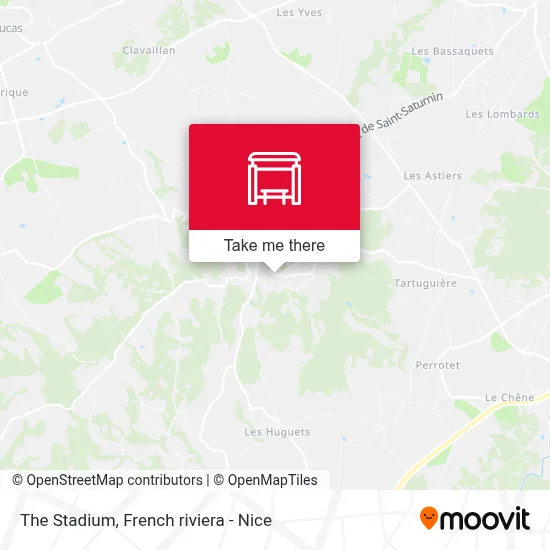 Mapa Le Stade