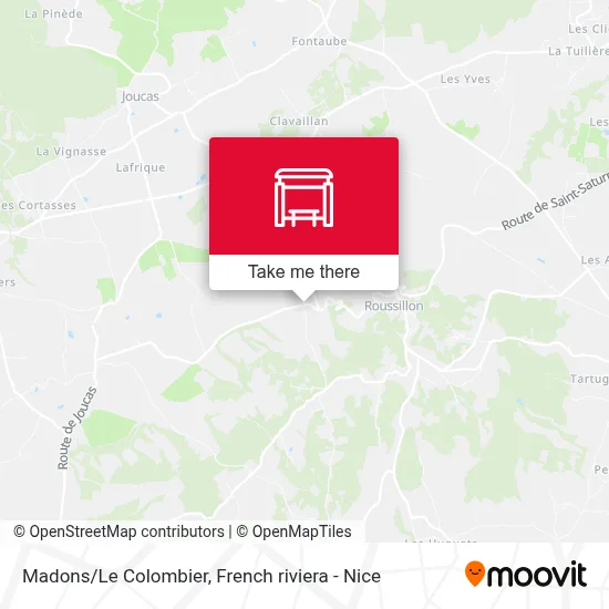 Madons/Le Colombier map