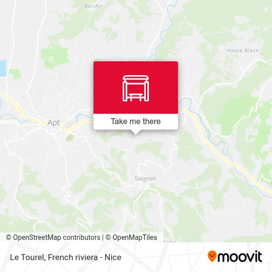 Le Tourel map