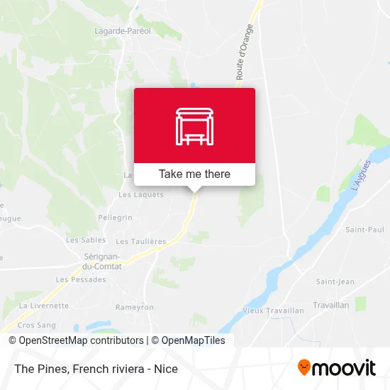 Les Pins map