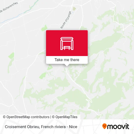 Croisement Obrieu map