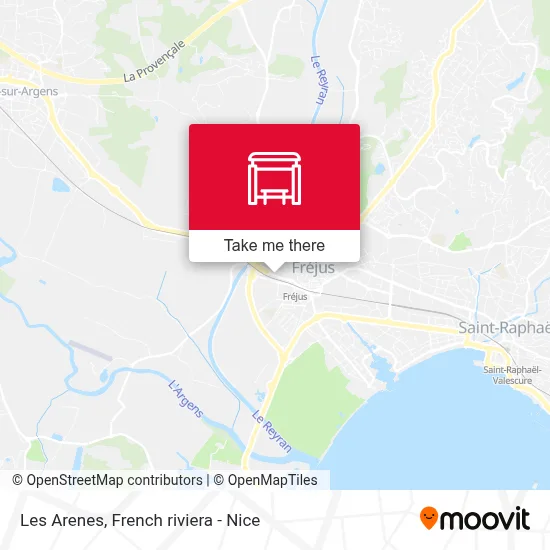 Les Arenes map