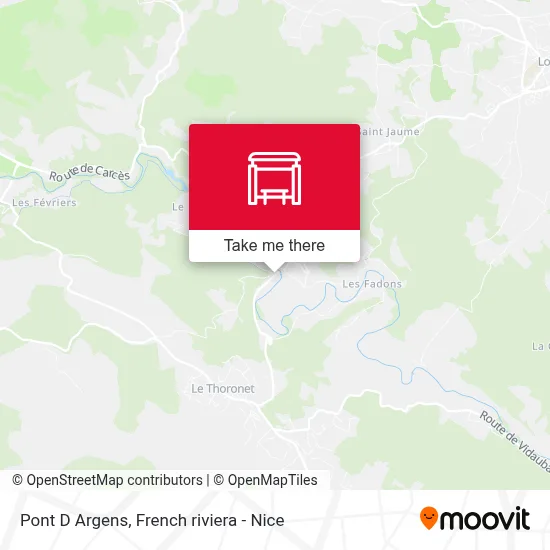 Pont D Argens map