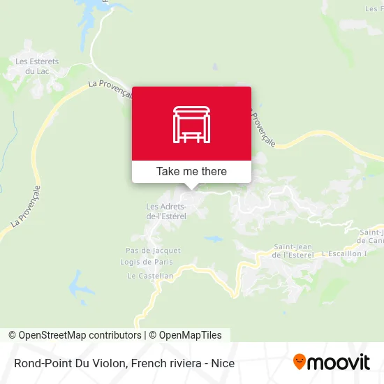 Mapa Rond-Point Du Violon