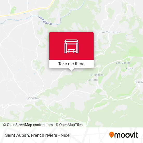 Saint Auban map