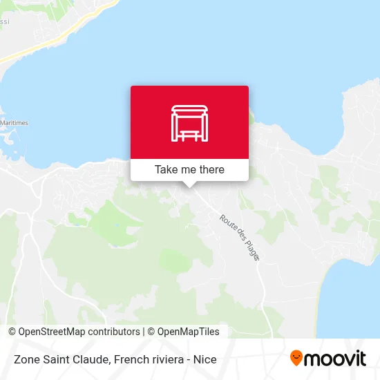 Zone Saint Claude map