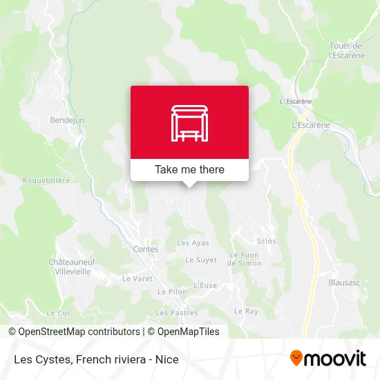 Les Cystes map
