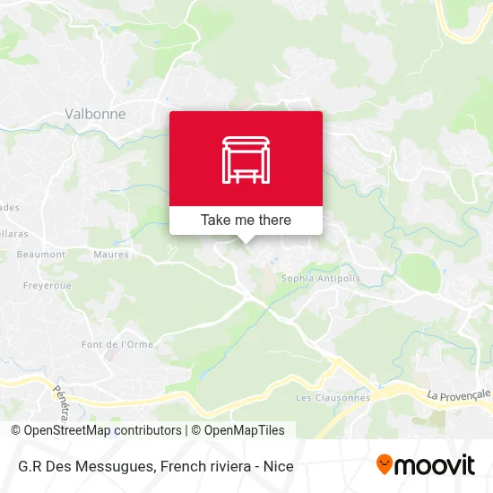 G.R Des Messugues map