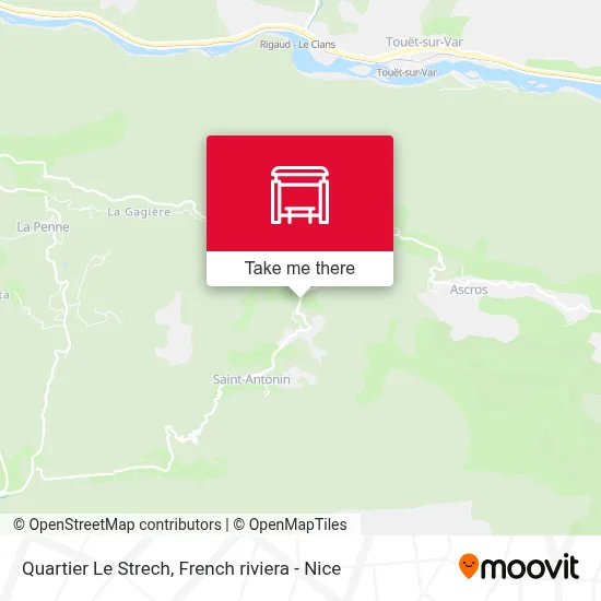 Quartier Le Strech map