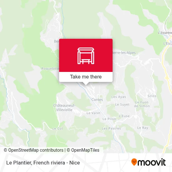 Le Plantier map