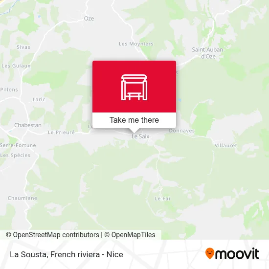 La Sousta map