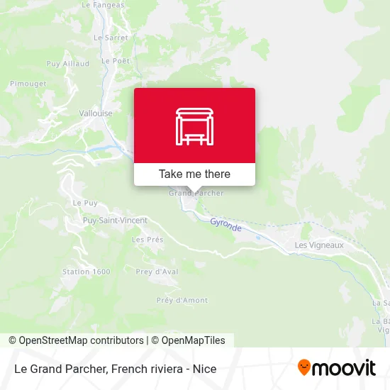 Le Grand Parcher map