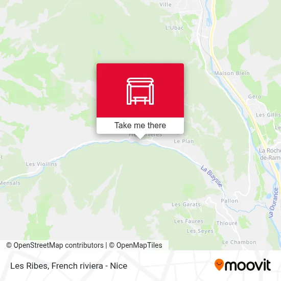 Les Ribes map