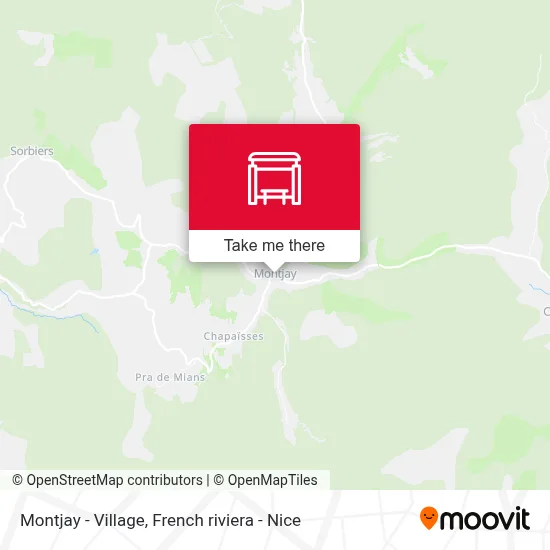 Montjay - Village map