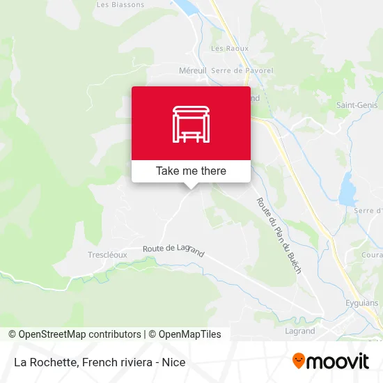 La Rochette map