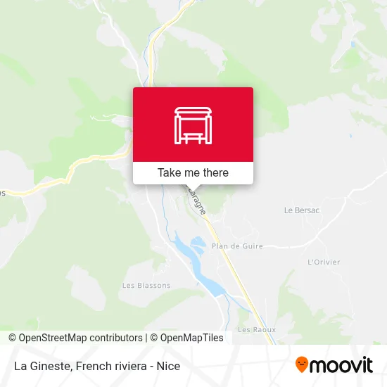 La Gineste map