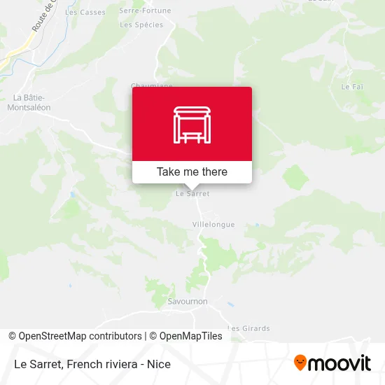 Le Sarret map