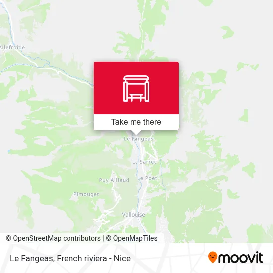 Le Fangeas map