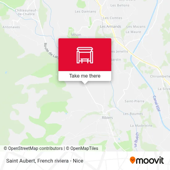 Saint Aubert map