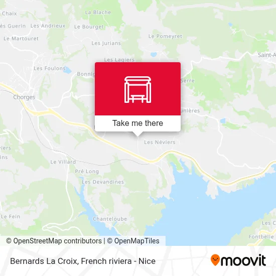 Bernards La Croix map