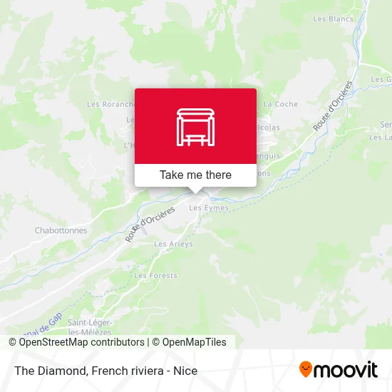 Le Diamant map