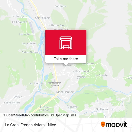 Le Cros map
