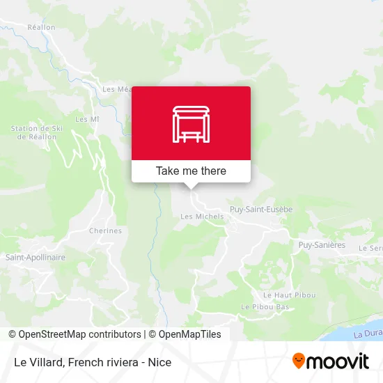 Le Villard map