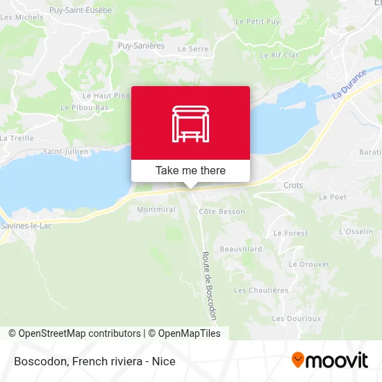 Boscodon map