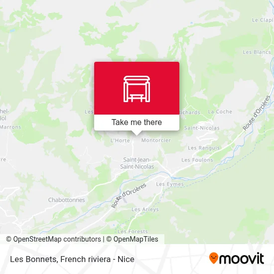 Les Bonnets map
