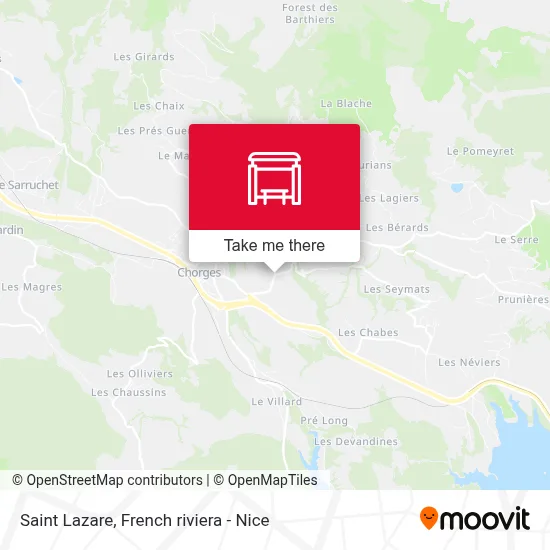 Saint Lazare map