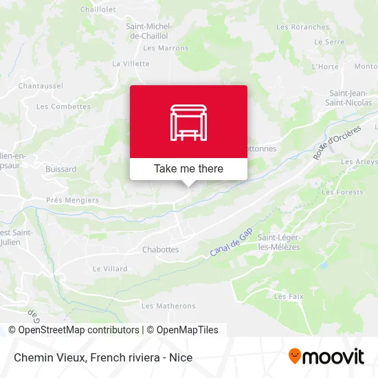 Chemin Vieux map