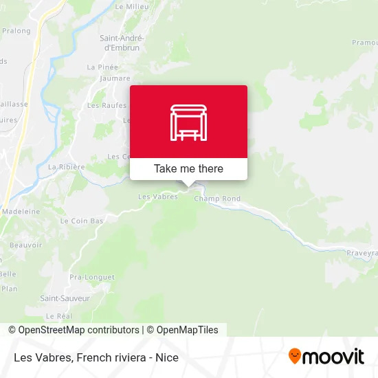Les Vabres map