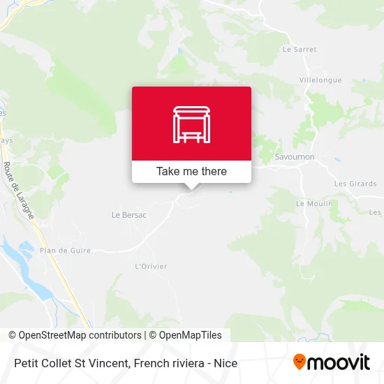 Petit Collet St Vincent map