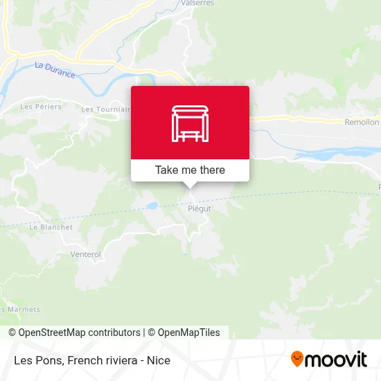 Les Pons map
