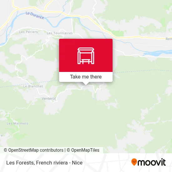 Les Forests map