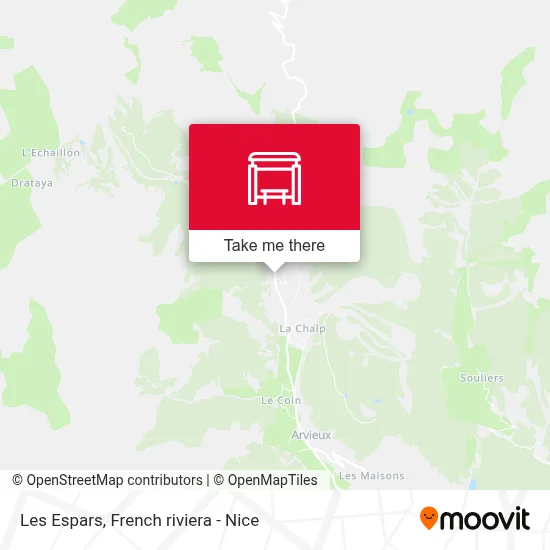 Les Espars map