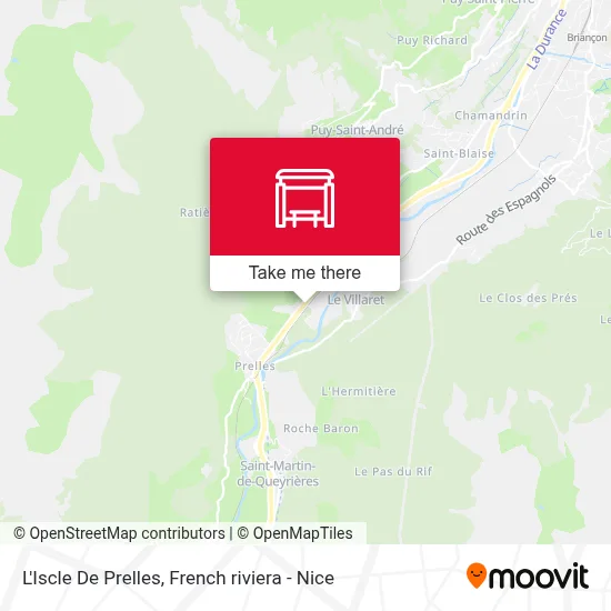L'Iscle De Prelles map
