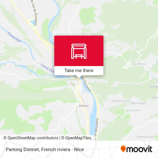 Parking Donnet map