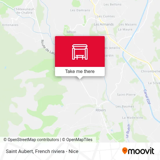 Saint Aubert map