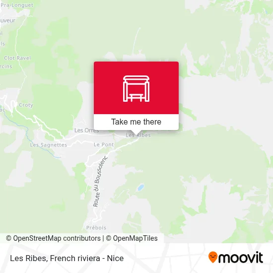 Les Ribes map