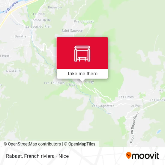 Mapa Rabast