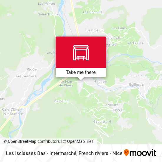 Les Isclasses Bas - Intermarché map