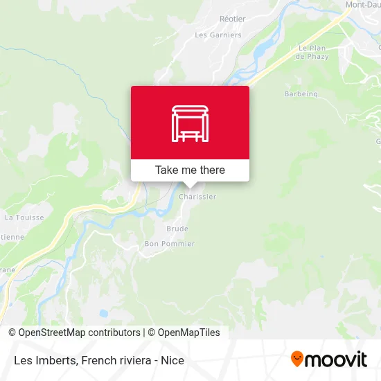 Les Imberts map