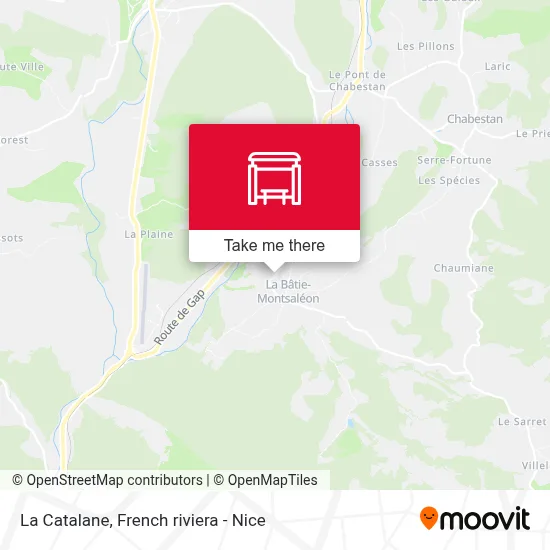 La Catalane map