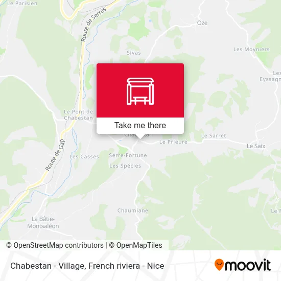 Chabestan - Village map