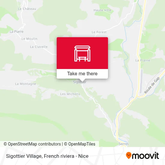 Sigottier Village map