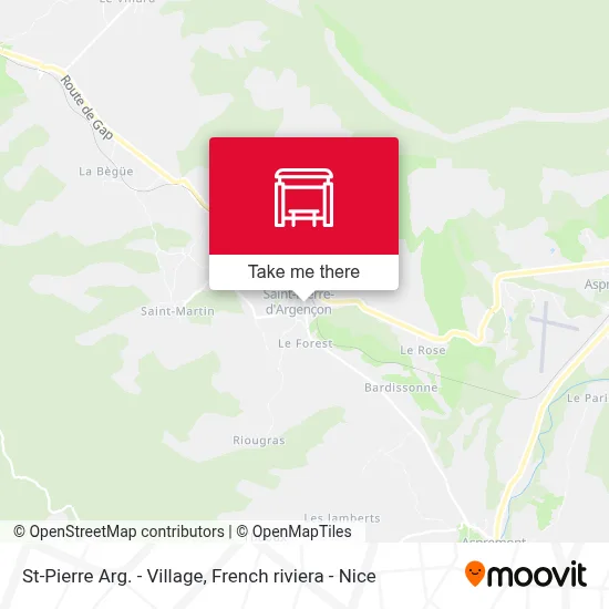 St-Pierre Arg. - Village map