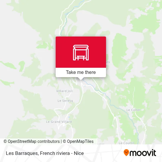 Les Barraques map