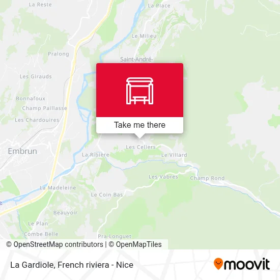 La Gardiole map