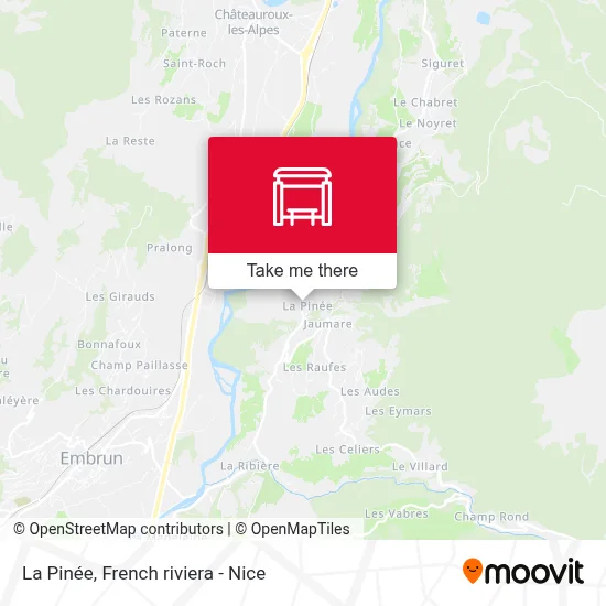 La Pinée map